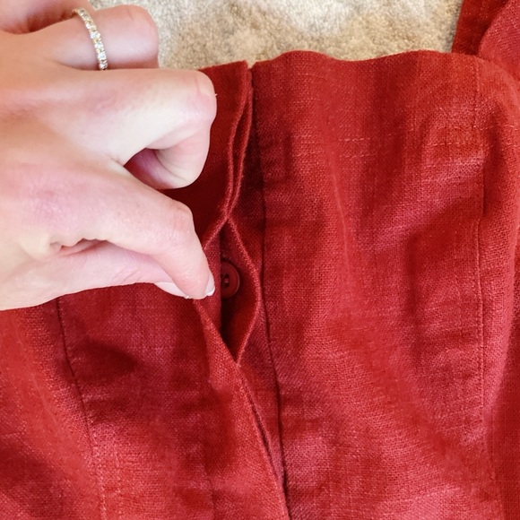 Anthropologie Belle Vere Brown Belted Jumpsuit 2 - Picture 4 of 7